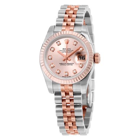 rolex datejust stainless steel rose 34|rolex lady datejust 26 price.